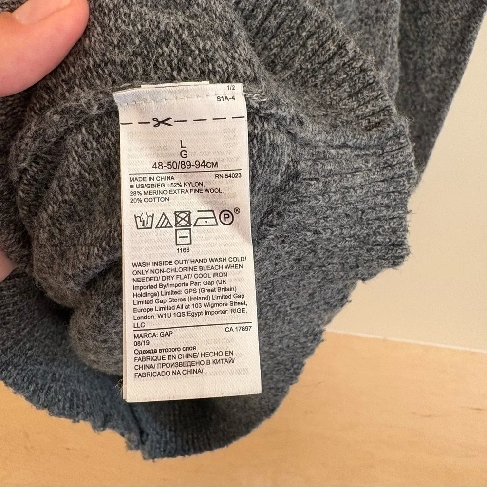 Gap Wool Blend Crewneck Sweater